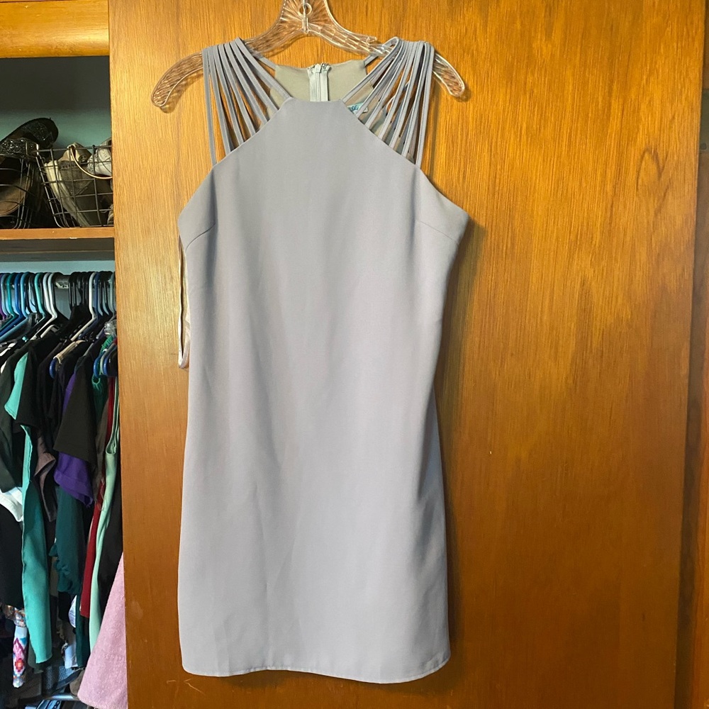 Womens strappy lavender dress